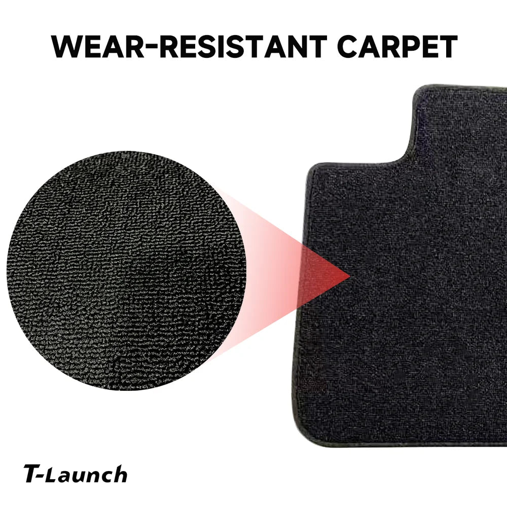 2024+ Model 3 Highland Floor Mats All Weather Double Layer Flocking TPE For Tesla - T-Launch