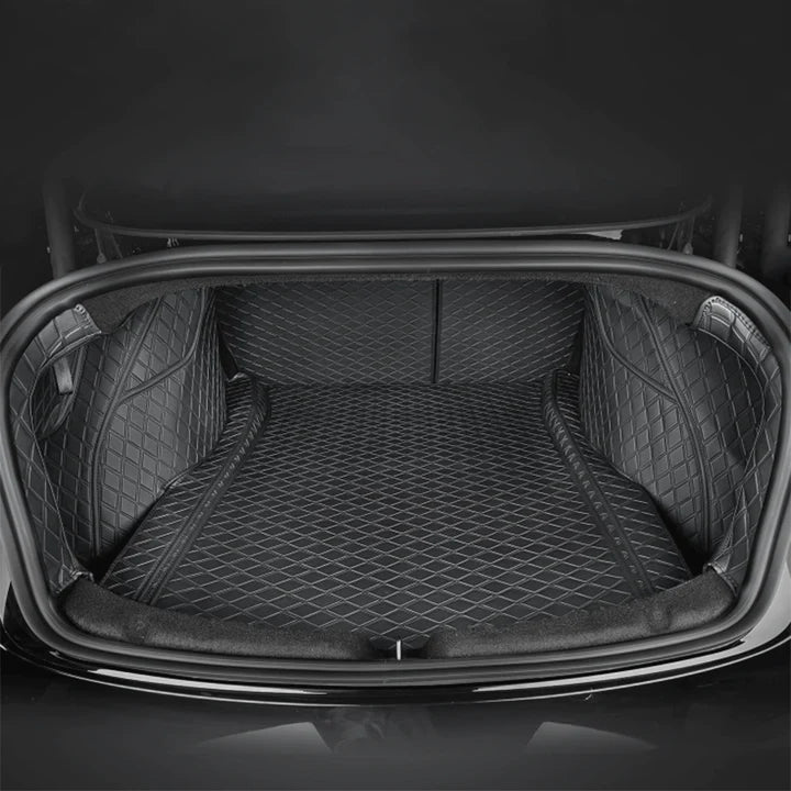 2024+ Model 3 Highland Fully Covered Premium Leather Frunk & Trunk Mat for Tesla - T-Launch