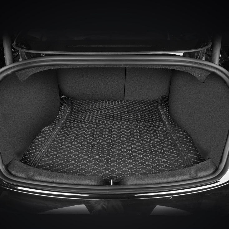 2024+ Model 3 Highland Fully Covered Premium Leather Frunk & Trunk Mat for Tesla - T-Launch