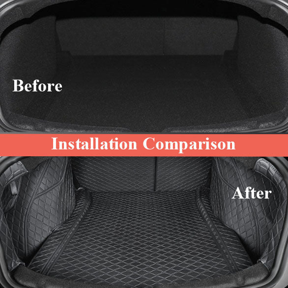 2024+ Model 3 Highland Fully Covered Premium Leather Frunk & Trunk Mat for Tesla - T-Launch
