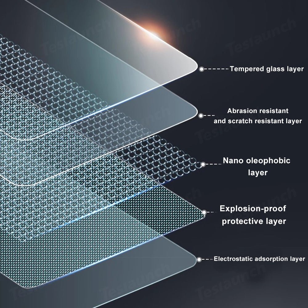 2024+ Model 3 Highland Tempered Glass Screen Protector For Tesla - T-Launch