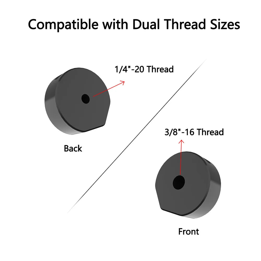 2025 New Version Tripod Mount Adapter for Starlink Mini – Compatible with 1/4"-20 & 3/8"-16 Threads - T-Launch