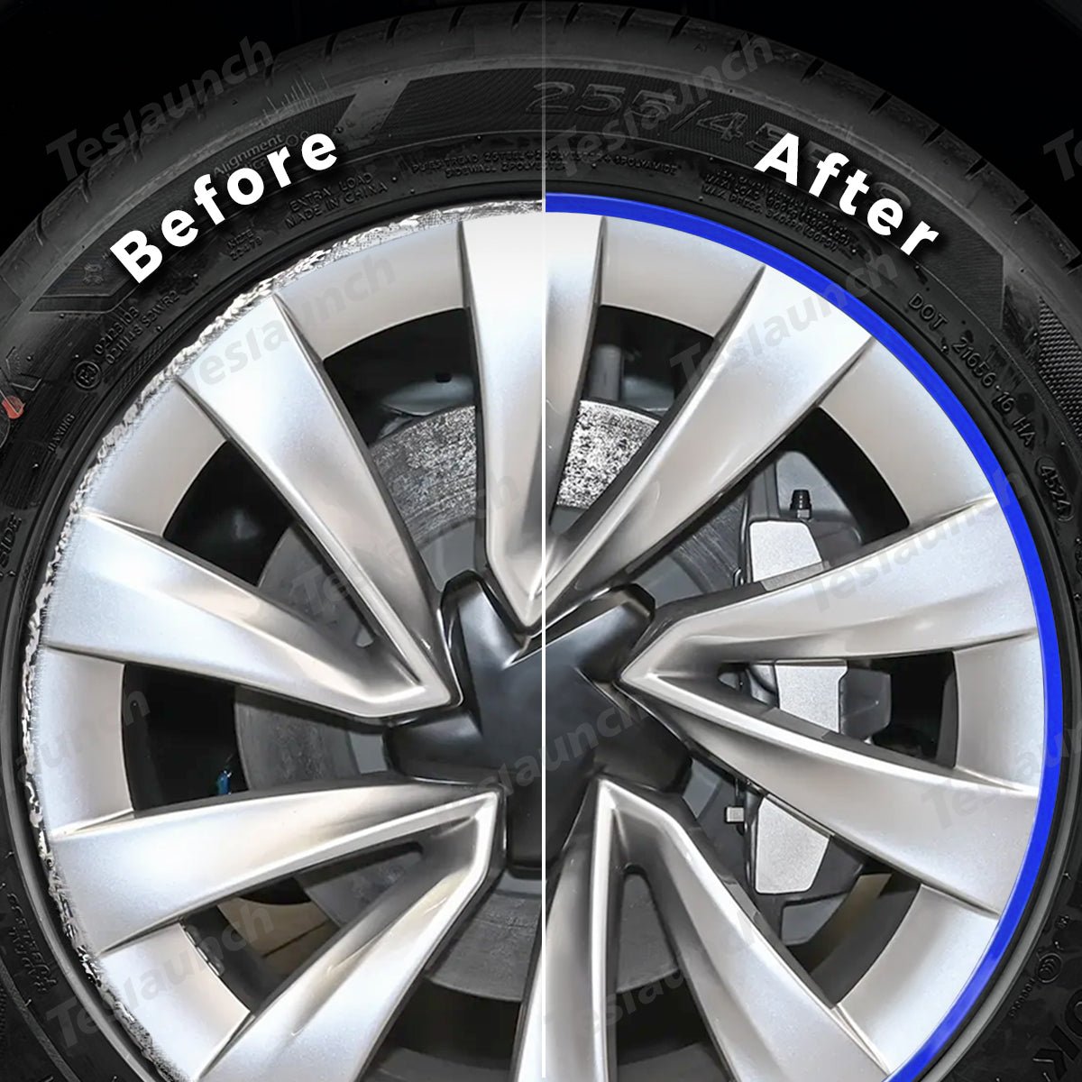 20''Helix 2.0 Wheels Aluminum Alloy Wheel Rim Protectors for Tesla Model Y Juniper 2025+ - T-Launch