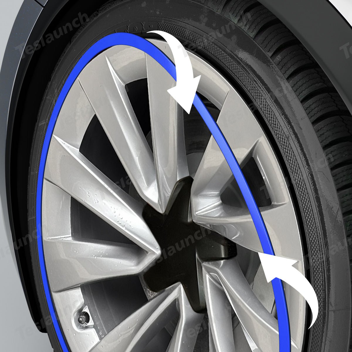 20''Helix 2.0 Wheels Aluminum Alloy Wheel Rim Protectors for Tesla Model Y Juniper 2025+ - T-Launch