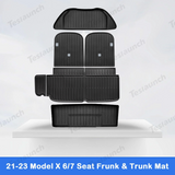 2021-2024ModelX 플로어 매트 트렁크 매트 카고 라이너 전천후 TPE