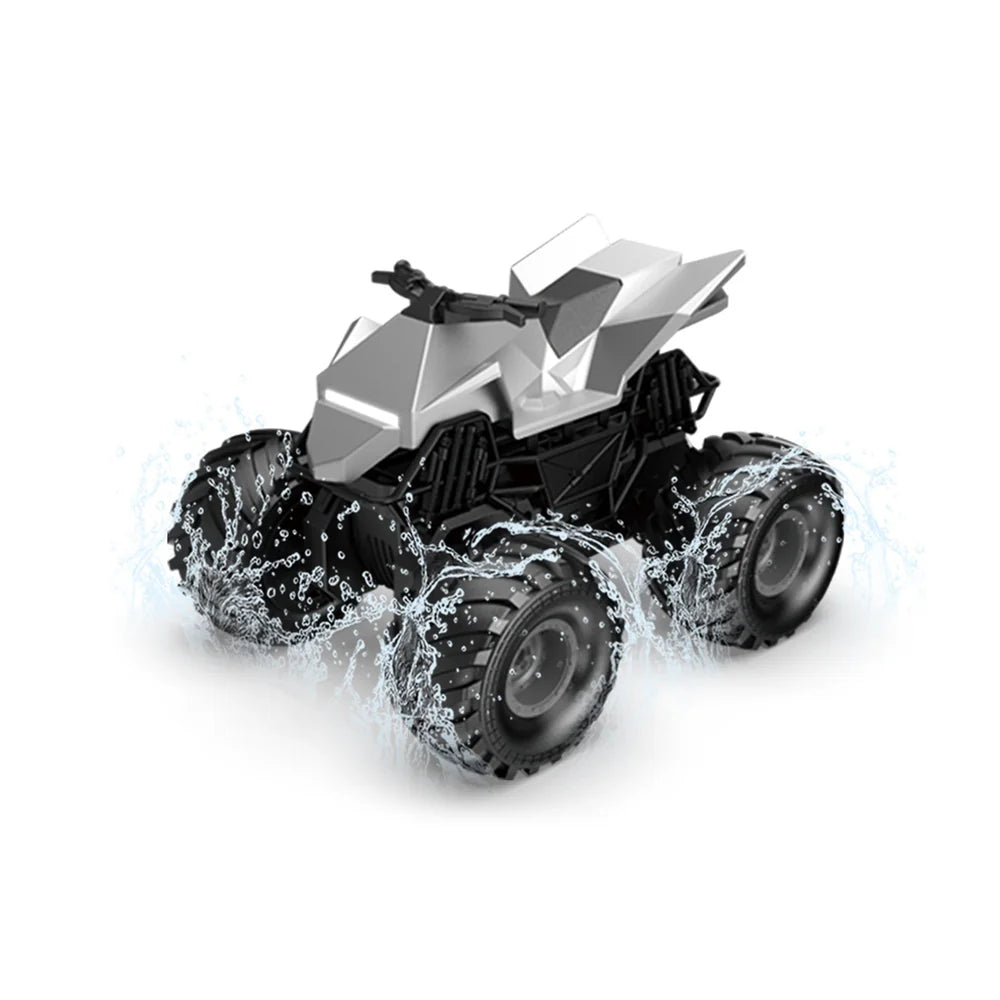 1:20 Scale Cybertruck-Inspired Amphibious RC Toy Car — 4WD Off-Road All-Terrain Truck