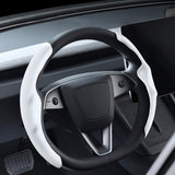 Anti-Slip Suede Steering Wheel Cover for Tesla Model Y Juniper 2025+