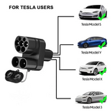 CCS2 to Tesla AC+DC Adapter for Model 3/X/Y/S
