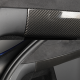 [Real Carbon Fiber] Cubiertas del panel interior del maletero trasero (2 piezas) para Tesla Model X 2022+