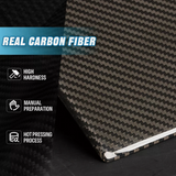 [Real Carbon Fiber] Cubierta del panel de la guantera para Tesla Model 3 Tierras altas 2024+