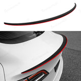 [Real Carbon Fiber] Aileron d'aile avec ligne rouge pour Tesla Model Y/3