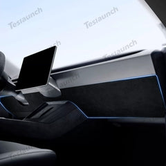 Adesivi anti-calcio Alcantara sotto il cruscotto per il 2024 Model 3 Highland
