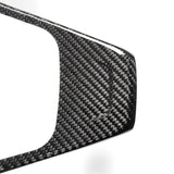 [Real Carbon Fiber] Yoke Direksiyon Simidi Kapağı Kaplama Plaka Paneli Model S/X (2021-2024)