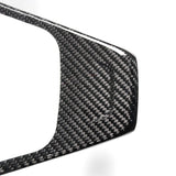 [Fibra de carbono real] painel de placa de sobreposição de cobertura de volante para modelo S/X (2021-2024)