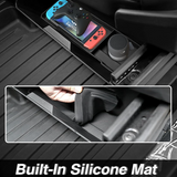 Front Under Seat Storage Box with Silicone Pad for Tesla Cybertruck