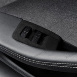 Alcantara Window Switch Button Cover Sticker 13 PCS For 2024 Model 3 Highland