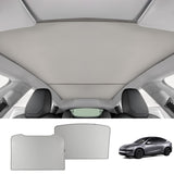 Split Nano Ice Crystal Glass Roof Sunshade for Tesla Model Y Juniper 2025+