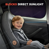 Static Cling Mesh Insulated Side Window Sunshade For Tesla Model 3/Y