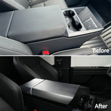 [Real Carbon Fiber] Center Console Armrest Cover for Cybertruck