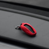 Kit de envoltório de Alcantara vermelho Acessórios internos para 2021-2023 Model 3 e Model Y