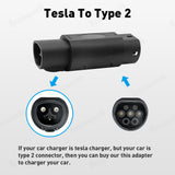 Adaptateur de 32A/80A EV pour Tesla au remplissage d'adaptateur de Type2 EV