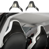 [Real Carbon Fiber] Fundas para respaldo de asiento (2 piezas) para Tesla Model 3 Rendimiento de Highland 2024+