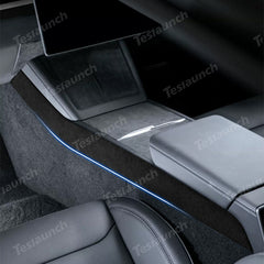 Alcantara Center Konsole Seiten besatz Aufkleber Abdeckung für 2024 Model 3 Hochland