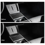 [Real Carbon Fiber] Central Control Charging Frame Cover voor Tesla Model 3 Highland.