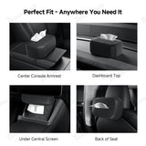 Adjustable Silicone Tissue Box for Tesla Model Y Juniper 2025+