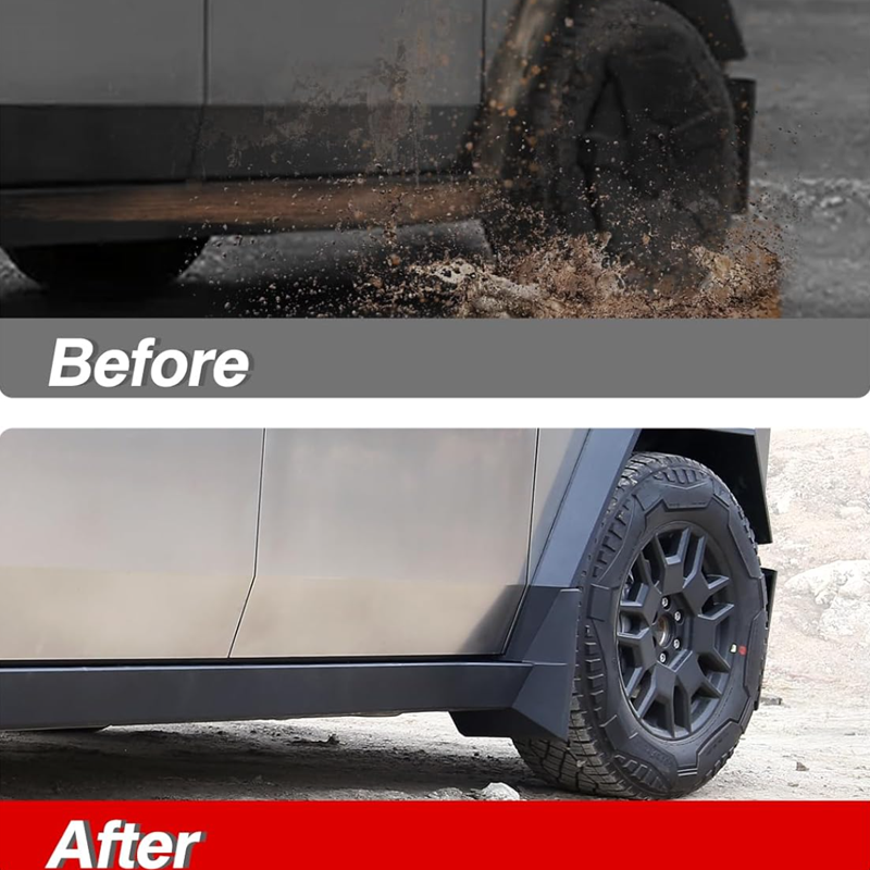 4pcs TPE Mud Flaps Splash Guards Mudguard Fender For Tesla Model Y 3 Front Rear - Foto 3