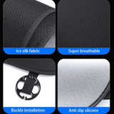 Ice Silk Breathable Cooling Car Seat Cushion for Tesla Model 3/Y