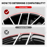 Black Aluminum Alloy Wheel Rim Protector- Fits All Cars (4pcs）