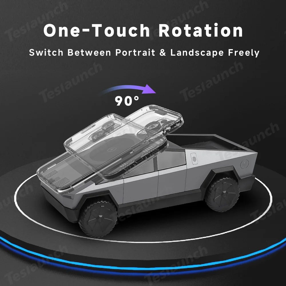 3-in-1 Wireless Charger & Stand for All Cars - T-Launch