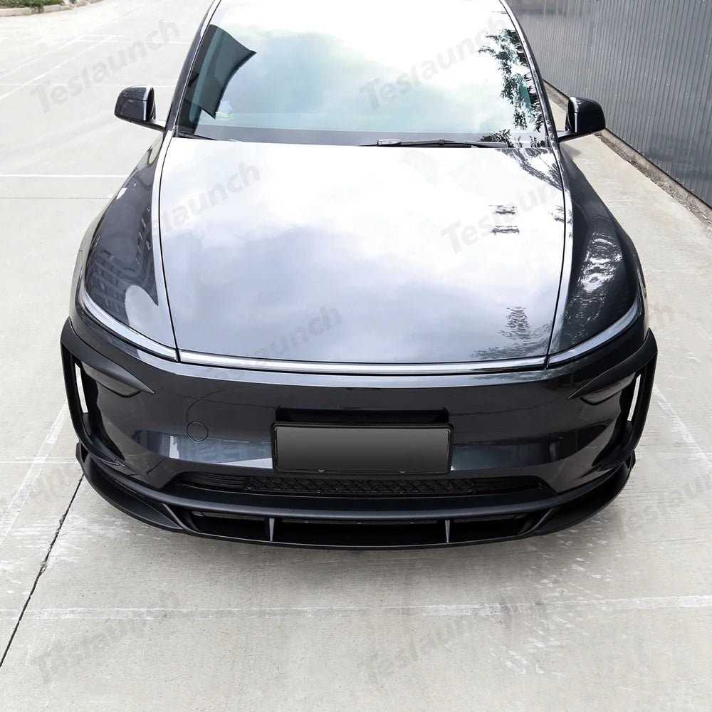 3-Piece Front Lip Spoiler & Fog Light Trim & Split-Type Side Skirts for Tesla Model Y Juniper 2025+ - T-Launch