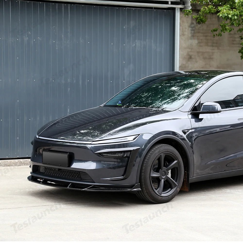 3-Piece Front Lip Spoiler & Fog Light Trim & Split-Type Side Skirts for Tesla Model Y Juniper 2025+ - T-Launch