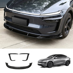 3-Piece Front Lip Spoiler & Fog Light Trim & Split-Type Side Skirts for Tesla Model Y Juniper 2025+ - T-Launch