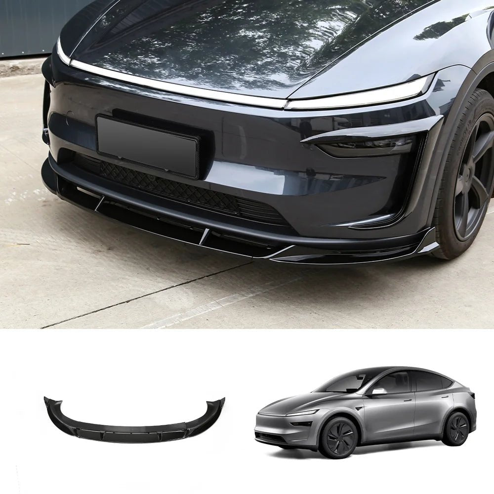 3-Piece Front Lip Spoiler & Fog Light Trim & Split-Type Side Skirts for Tesla Model Y Juniper 2025+ - T-Launch