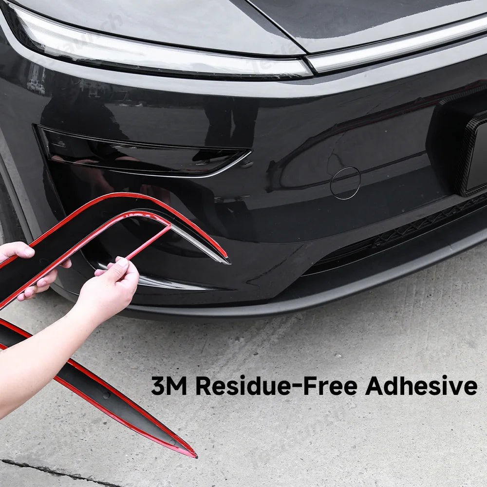 3-Piece Front Lip Spoiler & Fog Light Trim & Split-Type Side Skirts for Tesla Model Y Juniper 2025+ - T-Launch