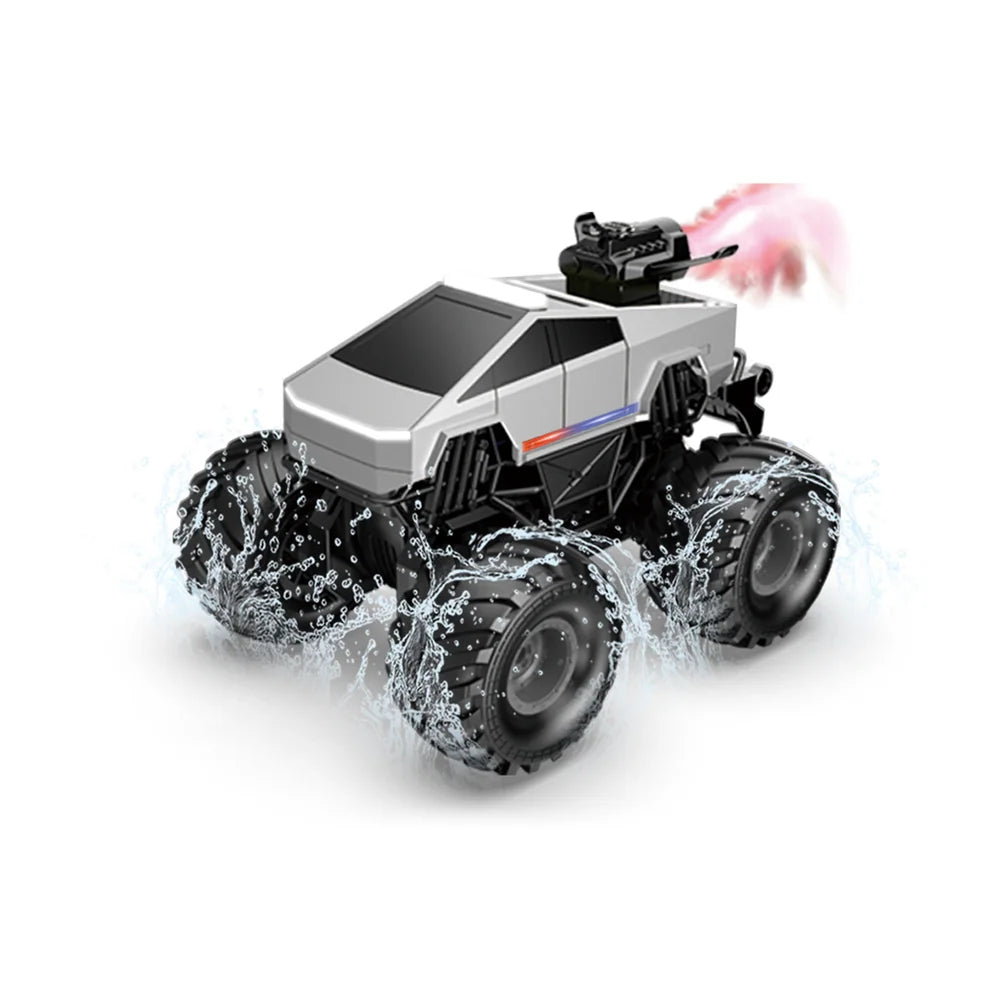 1:20 Scale Cybertruck-Inspired Amphibious RC Toy Car — 4WD Off-Road All-Terrain Truck
