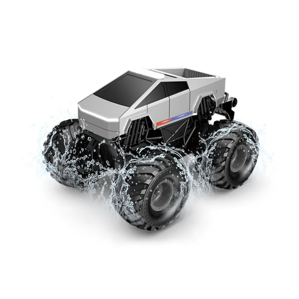 1:20 Scale Cybertruck-Inspired Amphibious RC Toy Car — 4WD Off-Road All-Terrain Truck