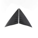 [Fibra de carbono real] Capa de spoiler triangular de pilar A para Tesla 2024+ Modelo 3 Highland