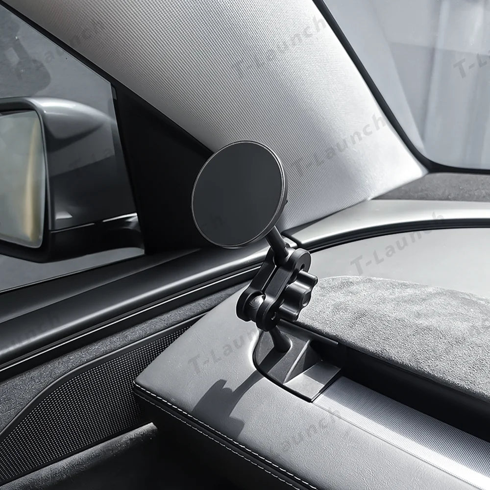 360° Adjustable Magnetic Phone Mount for Tesla Model Y Juniper 2025+ / Model 3 Highland 2024+ - T-Launch