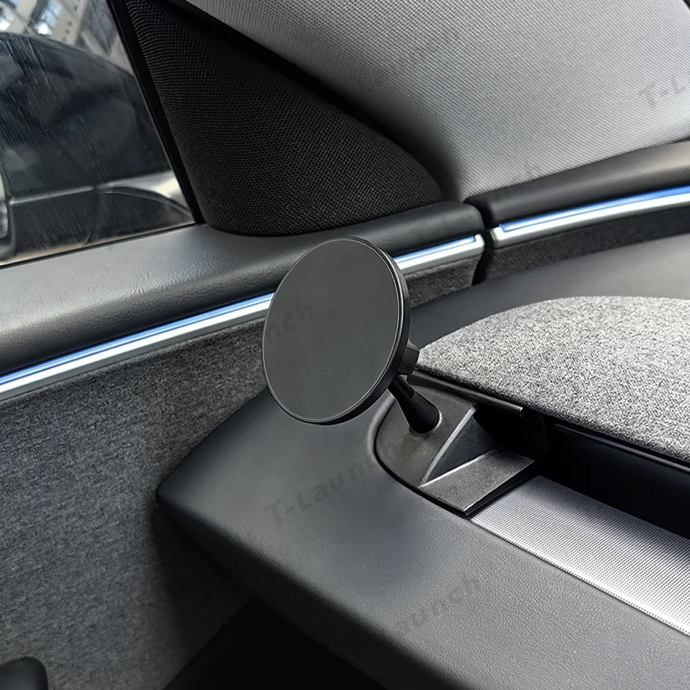 360° Adjustable Magnetic Phone Mount for Tesla Model Y Juniper 2025+ / Model 3 Highland 2024+ - T-Launch