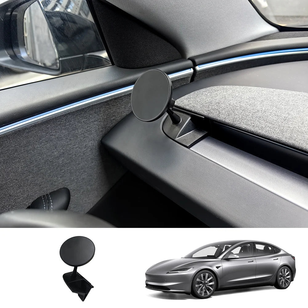 360° Adjustable Magnetic Phone Mount for Tesla Model Y Juniper 2025+ / Model 3 Highland 2024+ - T-Launch