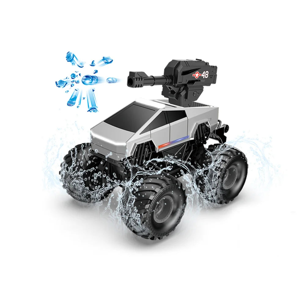 1:20 Scale Cybertruck-Inspired Amphibious RC Toy Car — 4WD Off-Road All-Terrain Truck