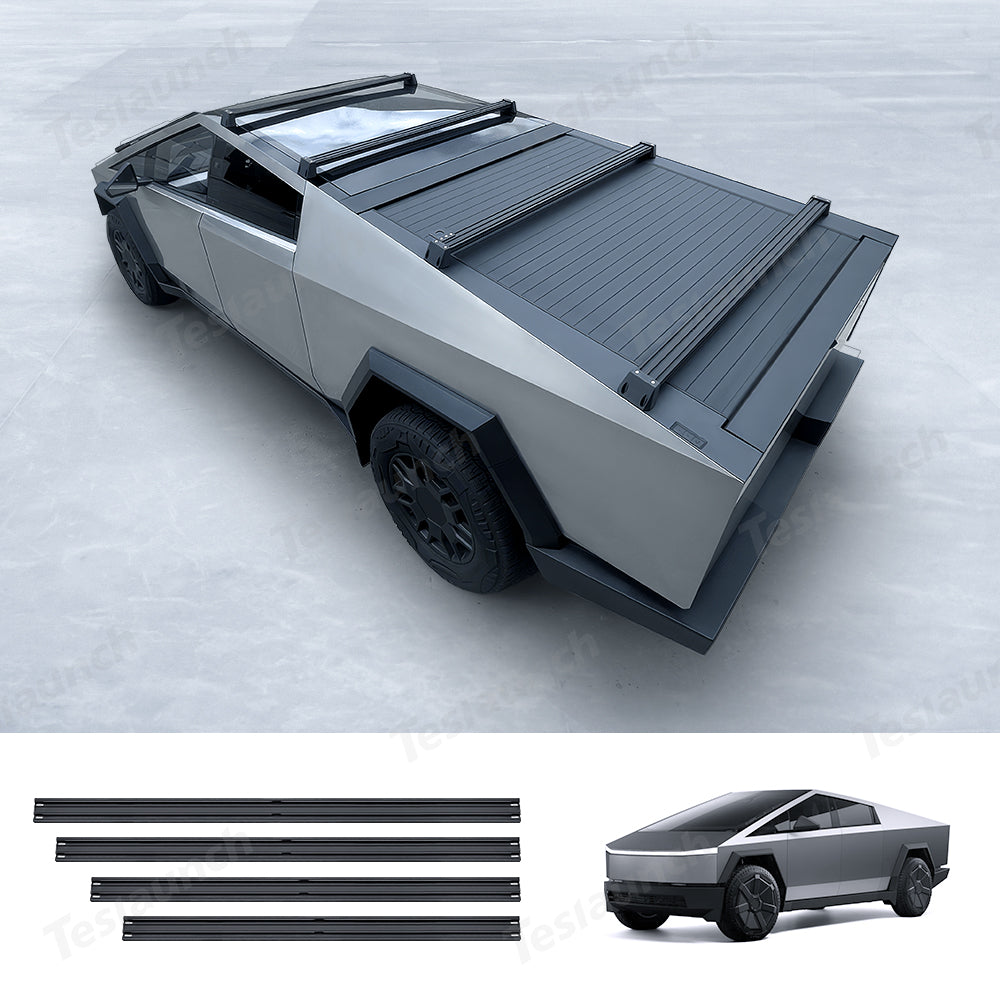 Aluminum Roof Rack Cargo Crossbars for Tesla Cybertruck (Set of 4 ...