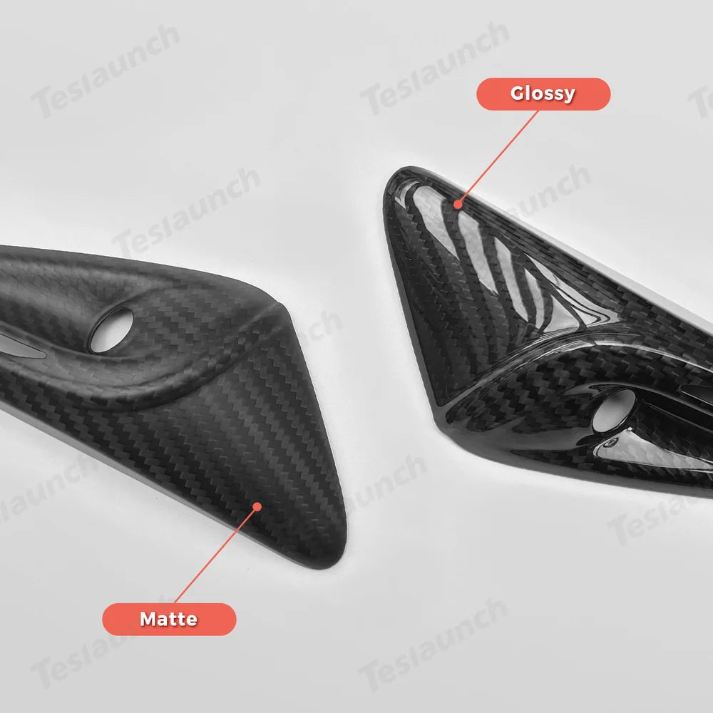 [Real Carbon Fiber] Dönüş Sinyali Kamera Kaplamaları Tesla Model 3 Yayla