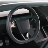[Fibra de carbono real] Cubierta en V para volante para Tesla 2024+ Model 3 Highland