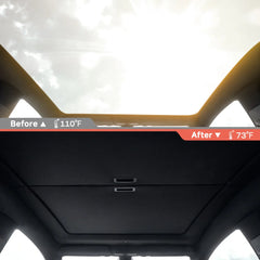 Retractable Roof Sunshade with Dual 1/4" Mounts and Magnetic Points for Tesla Model Y (2020+)