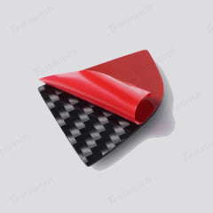 Real Carbon Fiber Window Switch Button Cover Sticker 4 PCS For Tesla Model 3 Highland 2024+ / Model Y Juniper 2025+